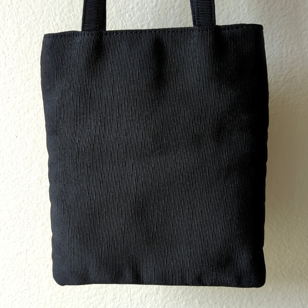 Liz Claiborne Y2K Vintage Lightweight Dainty Beaded Mini Square Handbag Black - Picture 11 of 11